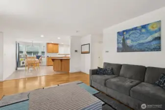 Open Concept Living, Kitchen and Dining