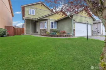 Welcome home to private gated community with playground and basketball courts and walking areas.