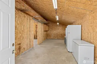 Storage off the garage - use for workshop or ?