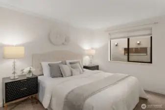 Spacious BR#1 with natural light.