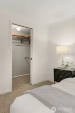 BR#1 with view of walk-in closet