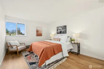 The second upstairs bedroom.