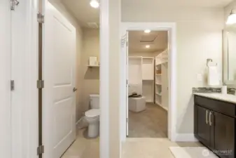 Upstairs primary bathroom