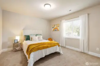 Upstairs 3rd bedroom in back of house