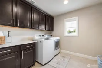 Upstairs laundry room