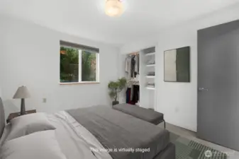 Bedroom #1. This image is virtually staged.