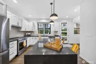 Designed for function this kitchen outperforms its size.