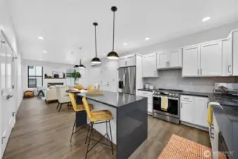 Looking from the front door walking into your new home.