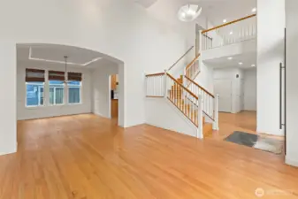Rich solid hardwood floors & trim throughout.