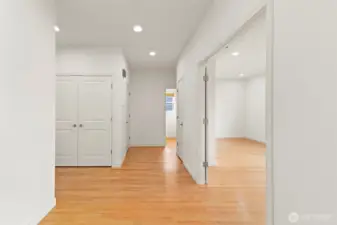 To the right of foyer is your office/flex space.