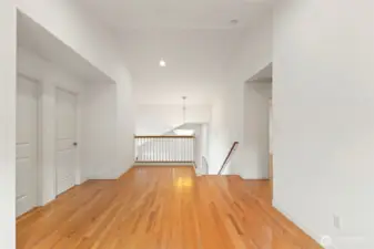 Upstairs landing. Fresh paint throughout.