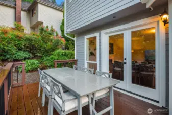Deck Dining Area Toward Family Room