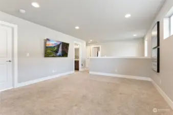 Huge 2nd living room on upper level.