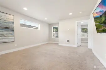 Huge 2nd living room on upper level.