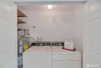 Lower level utility room