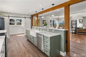 Beautiful custom kitchen.