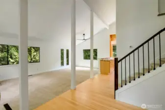 Bright & light-filled Entry, just off Living Room