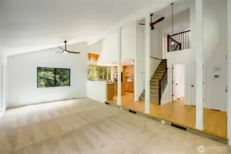 Living Room view, looking toward Kitchen