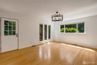 Bright Dining Room w/expansive deck just outside the door