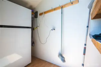 storage room off of the deck