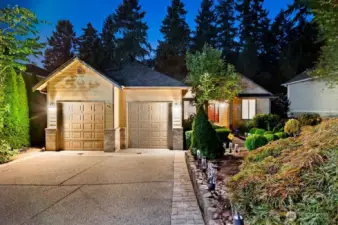 Spacious 2 car garage with plenty of extra driveway and street parking for guests. New roof in 2023.
