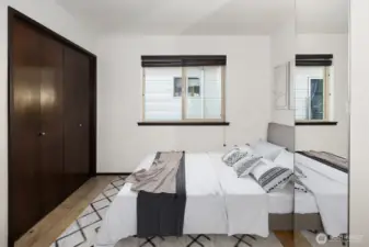Virtually Staged: 2nd bedroom as bedroom