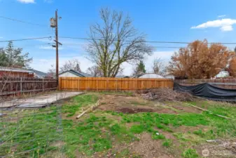 Large fully fenced back yard.