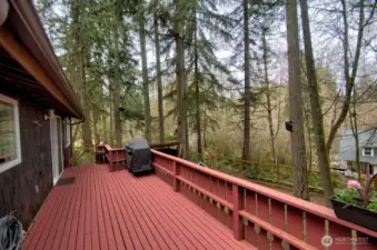 Roomy deck for entertaining