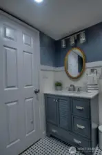 Lower level newer bathroom