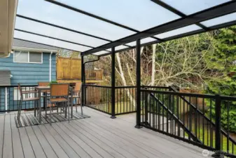 Main level covered deck