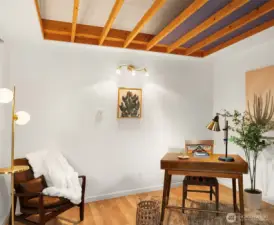 Inside of backyard cottage