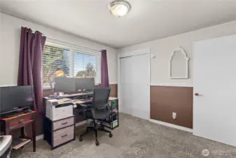 Bedroom #3 could serve as a home office.