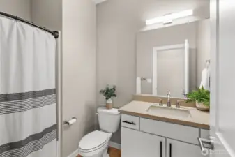 3/4 bath located on main floor.