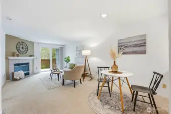 Open dining area connecting seamlessly to living space