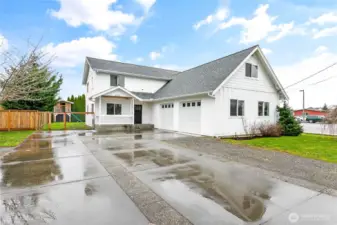 Tons of parking & extra-large garage due to L shaped floor plan
