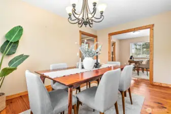 Dining also has french doors leading to office/den just off front entry