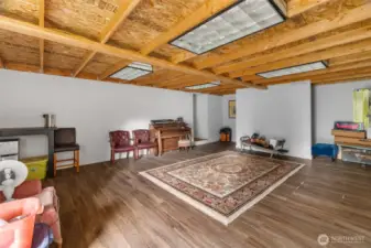 The interior of the upper multi purpose building.