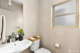 Main floor powder room