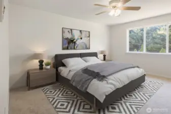 Primary suite (Virtually Staged)