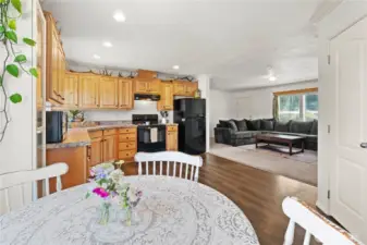 Spacious open concept