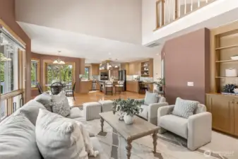 Great Room to Kitchen with Eating Area