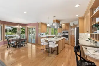 Kitchen and Eating Area to Back Deck