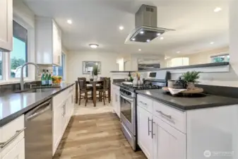 Tons of countertop space and storage