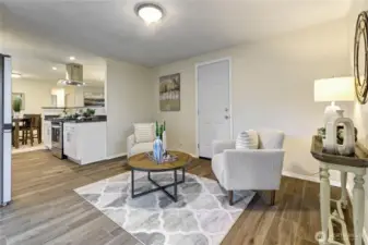 Flex space off of kitchen
