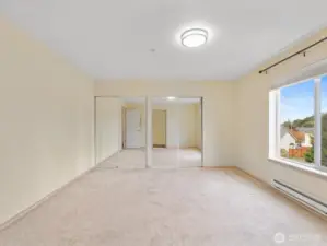 Extra Large Secondary Bedroom with Wall of Closet Space