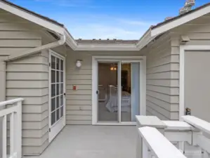 Storage and Hot Water Tank Closet to right