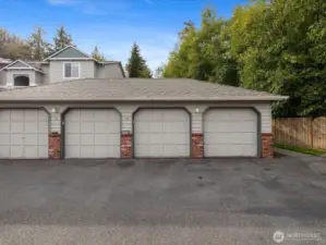 Garage has Space for Storage