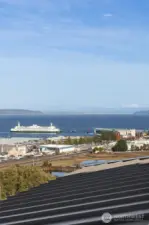 View from the clubhouse interior covered balcony.