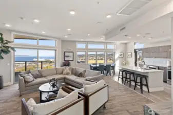 The rooftop lounge is stunning. A great additional space to entertaining while gazing at the panoramic views, go out onto the covered patio, make some lunch with friends and family.