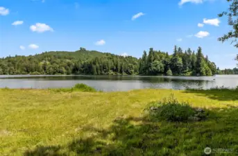 shared lakefront lot with dock